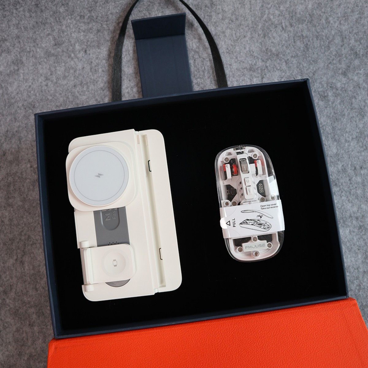 Transparent Mecha Light-up Mouse + 15W Multi-functional Foldable Wireless Charger-HELLO TOPTEN11.jpg